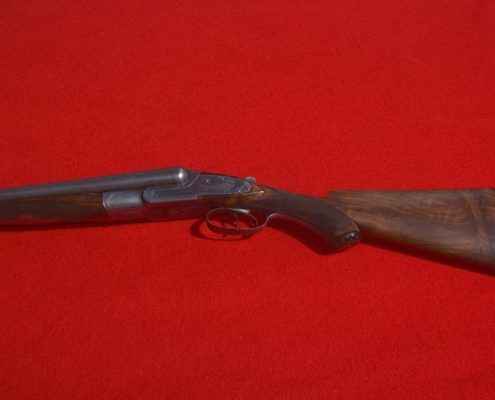 Ornately Engraved Side By Side Shotgun & Stock