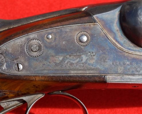 Shotgun With An Engraving of a Dog