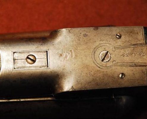 Underside of Shotgun Engraved With Serial Numbers